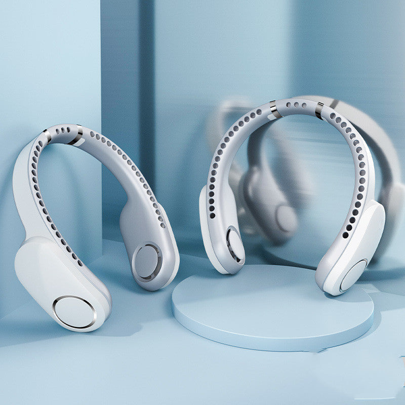 Ultra-Quiet Hanging Neck Fan for Cooling - Mini USB Fan